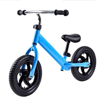 RUNACC Lightweight Balance Bike No Pedal Walking Bicycle Practical Balance Training Bike with Steel Frame, Adjustable Handlebar and Bike Saddle, Suitable for Children from 2 to 6 Years Old, Blue