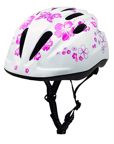 BeBeFun Pink Girl Toddler and Kids Multi-Sport Bike super lightweight Helmet