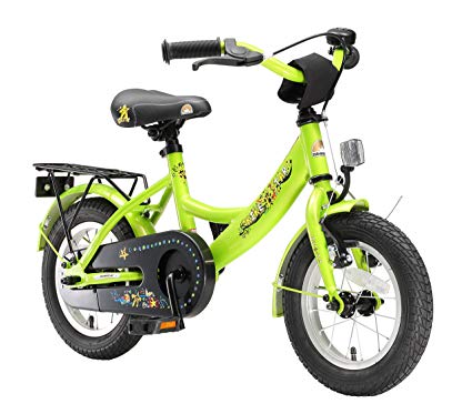 BIKESTAR Original Premium Safety Sport Kids Bike Bicycle with sidestand and accessories for age 3 year old children | 12 Inch Classic Edition for girls/boys | Brilliant Green